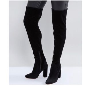 Black over the knee boots